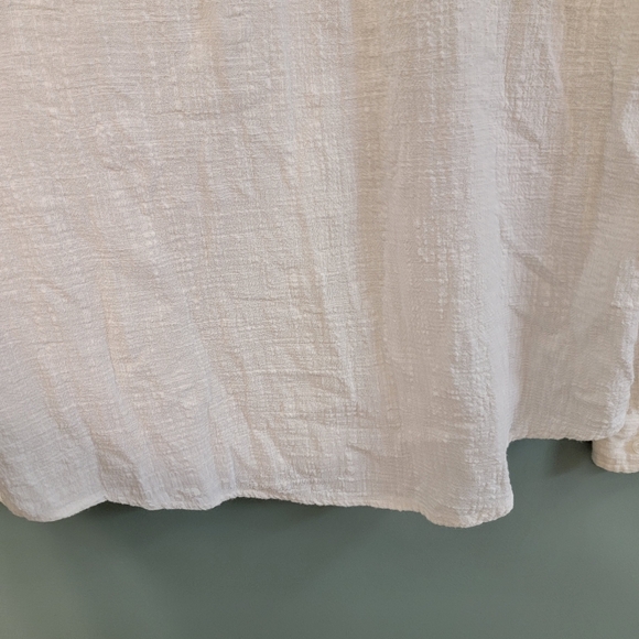 Marine Layer 100% Cotton White Button Down Top Womens Size LG Coastal Cruise - Picture 11 of 11